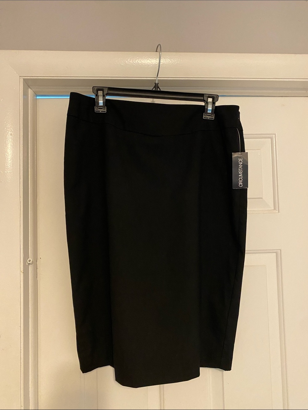 Black Stretch Pencil Skirt
